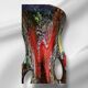 Magnifique vase abstrait en céramique de Vallauris, France, années 1950
