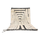 Tapis marocain sur mesure blanc traditionnelle taille 2,5/3,5 m