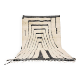 Tapis marocain sur mesure blanc traditionnelle taille 2,5/3,5 m