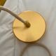 Vintage amber blown glass pendant light