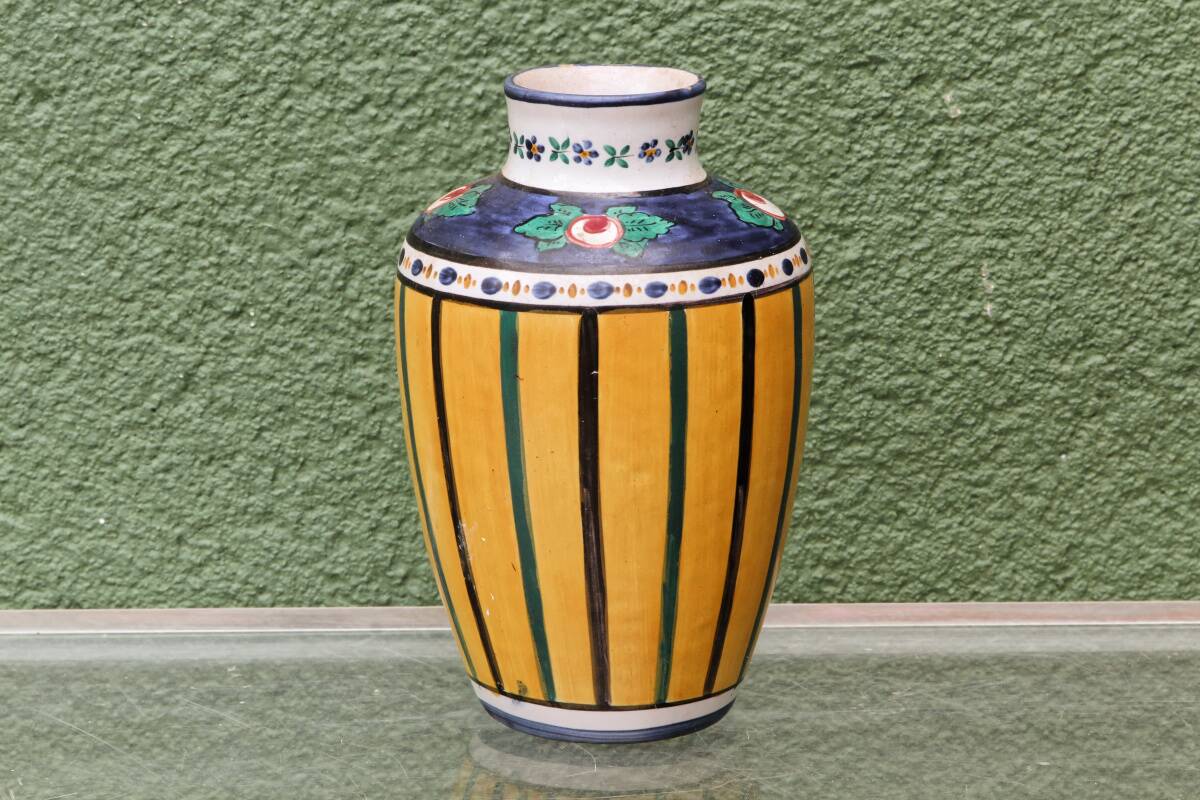 Glazed terracotta vase, signed Alfred Renoleau, 1930s.