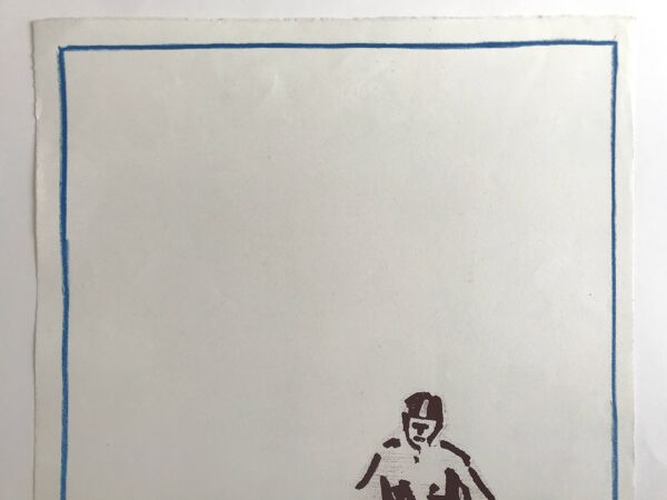Pierre buraglio, station debout, 1996. lithographie signée au crayon