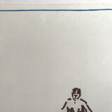 Pierre buraglio, standing station, 1996. lithograph signed in pencil