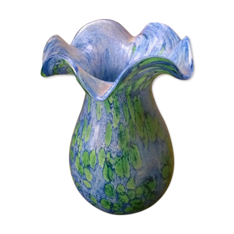 Vase a collerette vintage multicolore