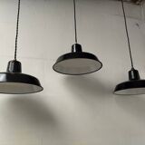 Enameled sheet metal lamps