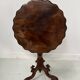 Napoleon III solid mahogany pedestal table with tilting top