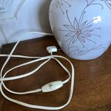 Vintage enamelled ceramic lamp base