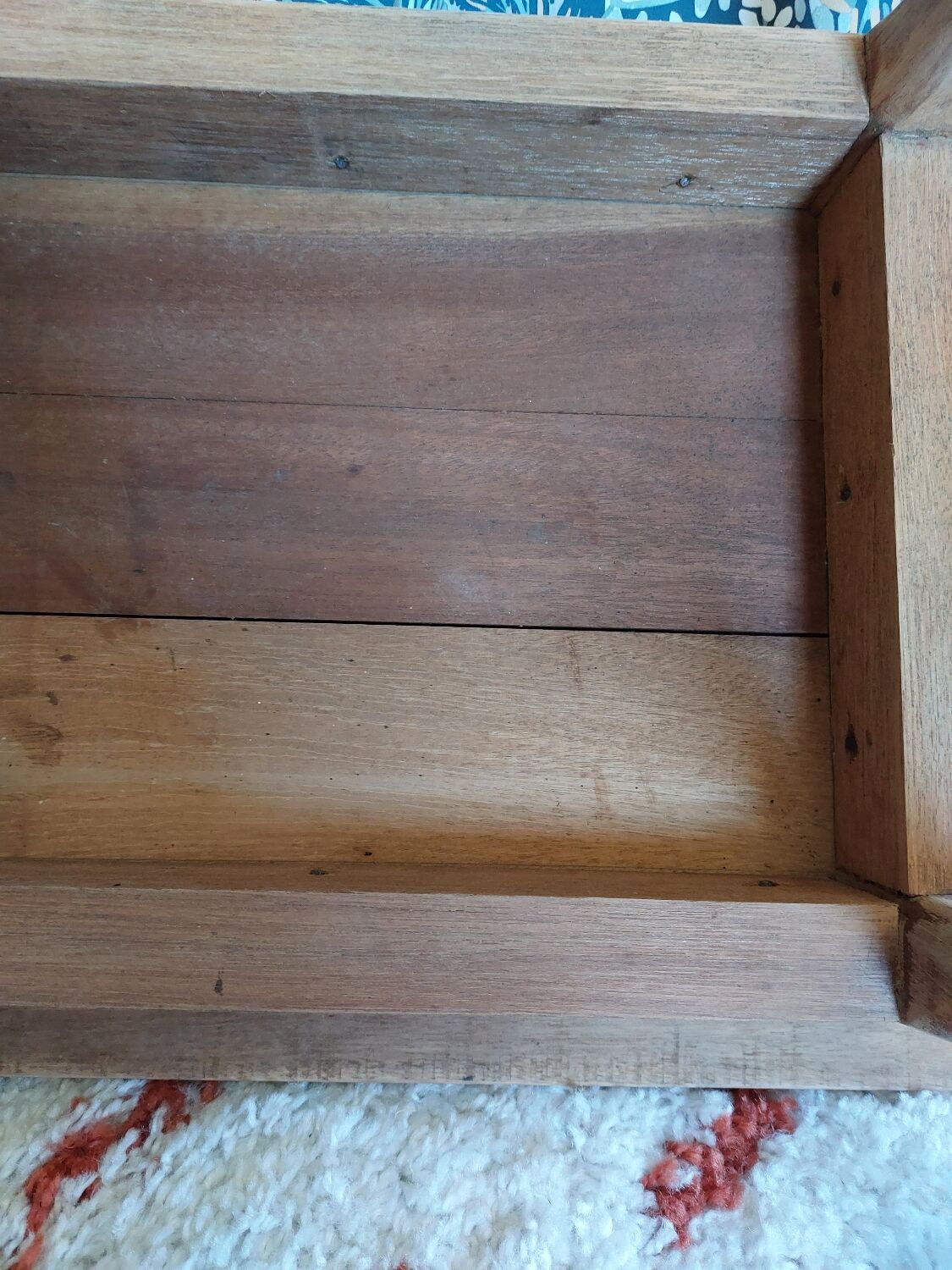 Scandinavian solid wood foot side table