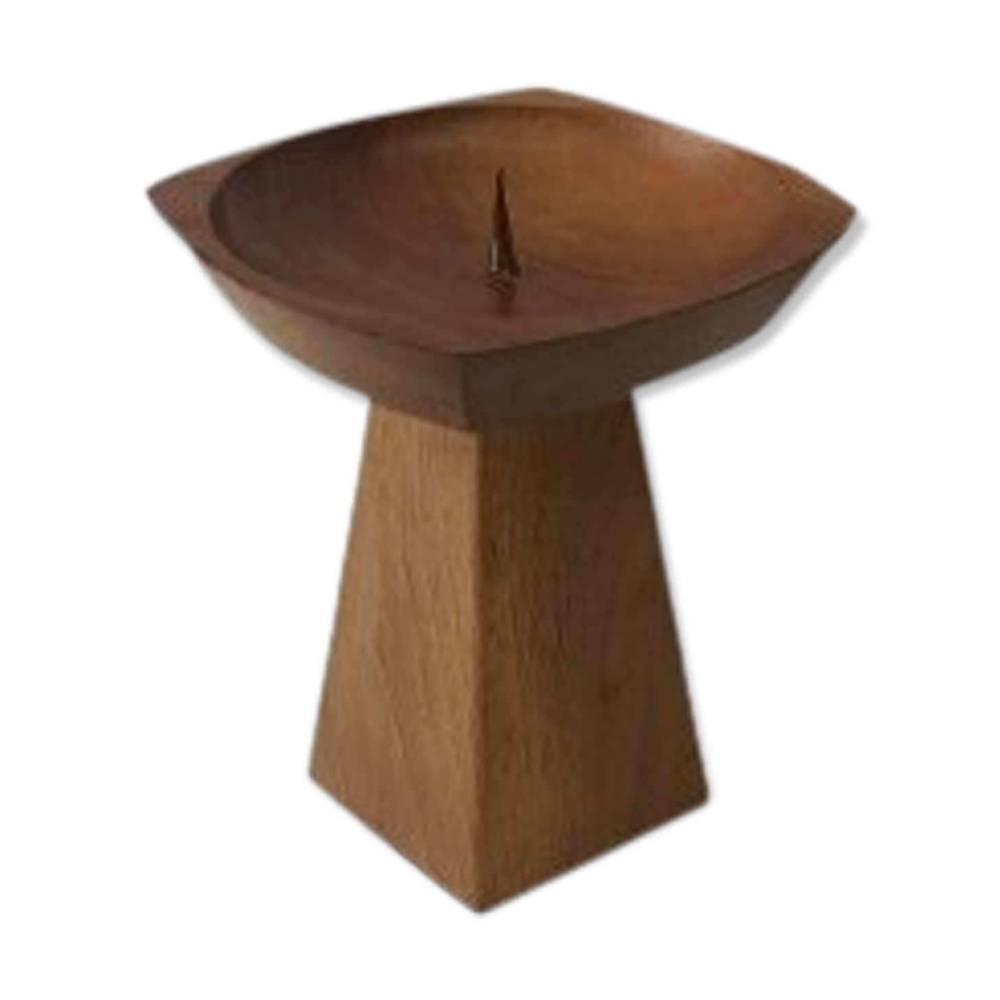 Teak candle holder 1970