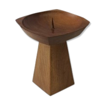 Teak candle holder 1970