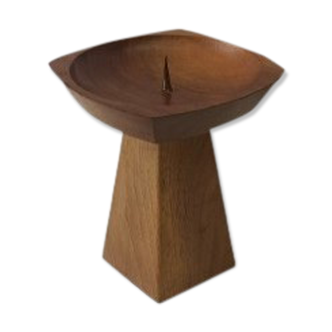 Teak candle holder 1970