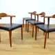 4 chaises danoises en teck par Jacob Hermann pour Randers Mobelfabrik