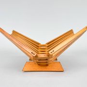 Mid Century Foldable Wooden Fruit Basket, Germany