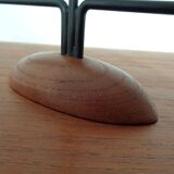 Danish Filigree Teak Candleholders, 1960s, Set of 2