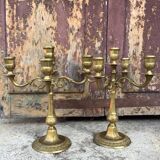 Pair of golden candlesticks