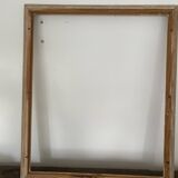 Old patinated / limed wood frame 89x76 cm