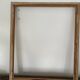 Old patinated / limed wood frame 89x76 cm