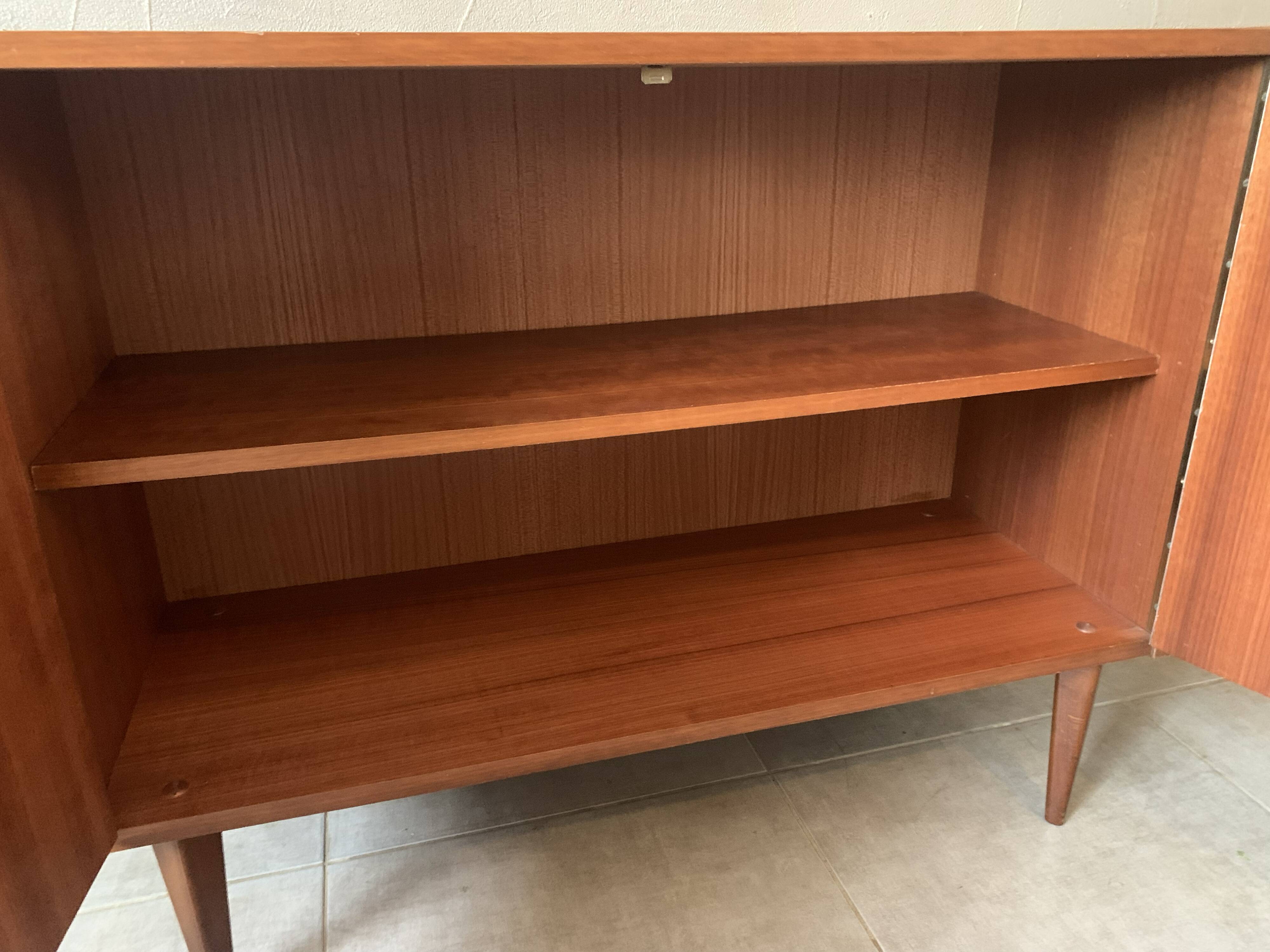 Vintage Scandinavian teak sideboard from the 1960s