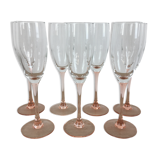 Champagne flutes Luminarc pink foot