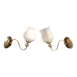 Set of Golden Wall Sconces