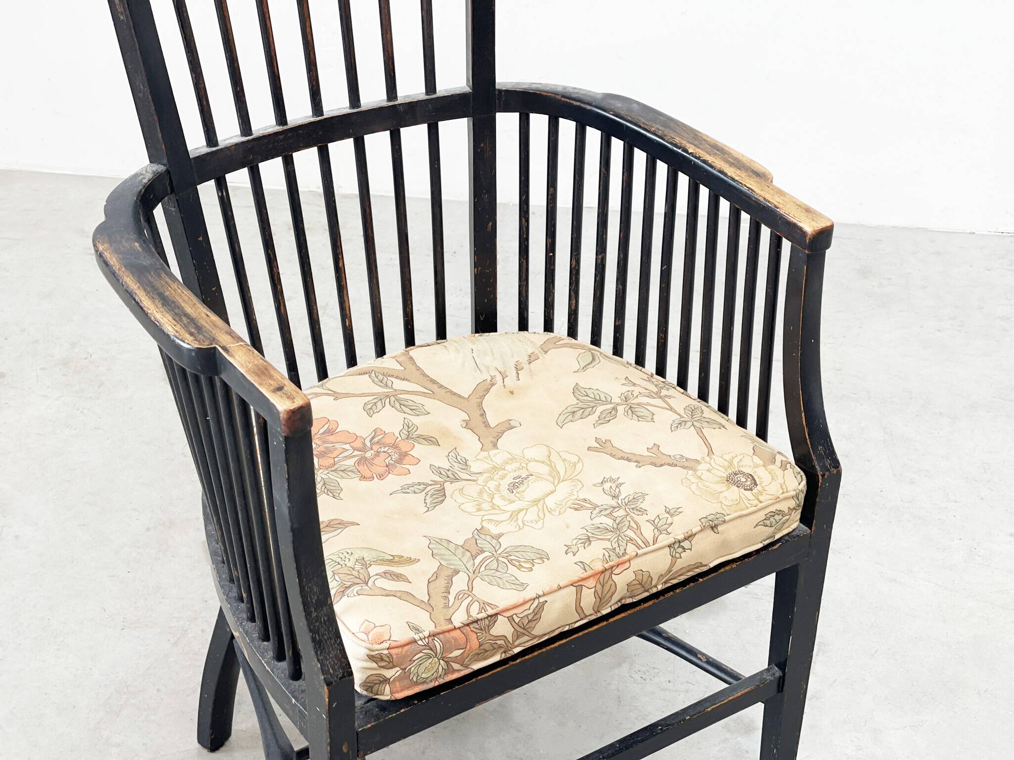 19th century high back chair