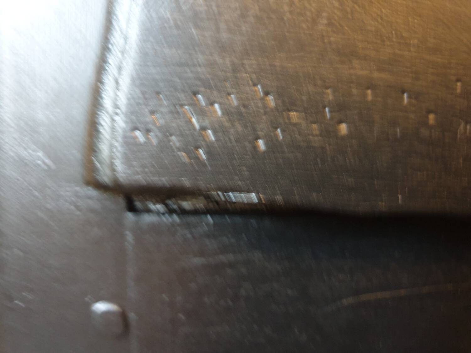 Stamped black Louis XV chest of drawers