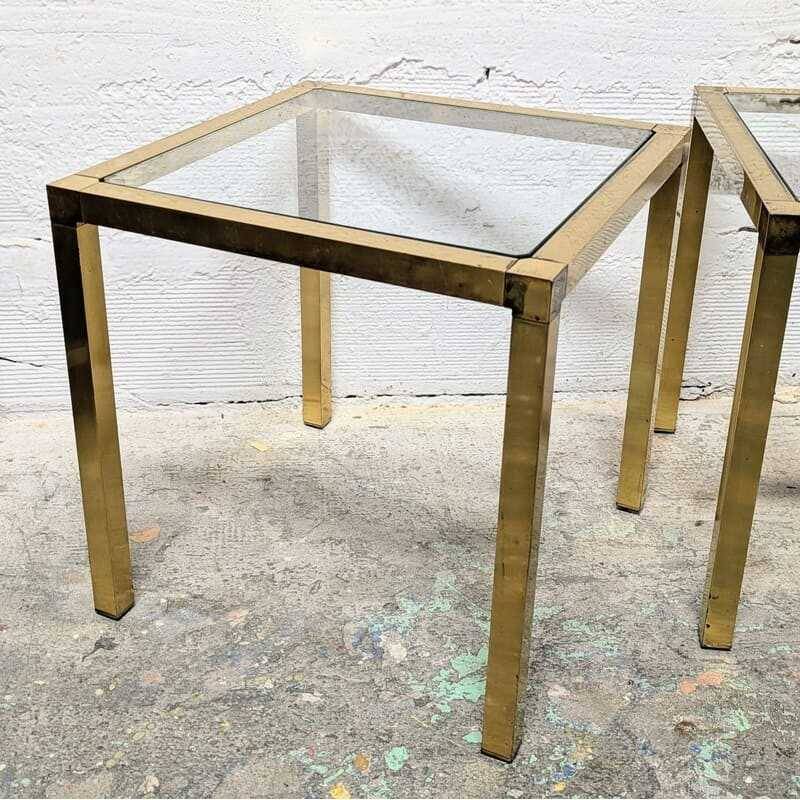 Gold side table