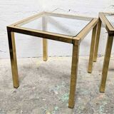 Gold side table