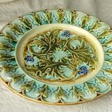 Assiette en barbotine Onnaing Wasmuel, fin XIXeme