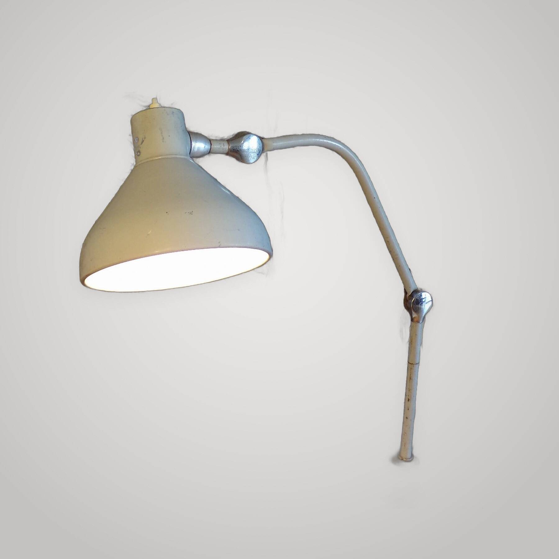 Lampe atelier jumo gs1 articulé sur plaque-design industriel-50-60-70