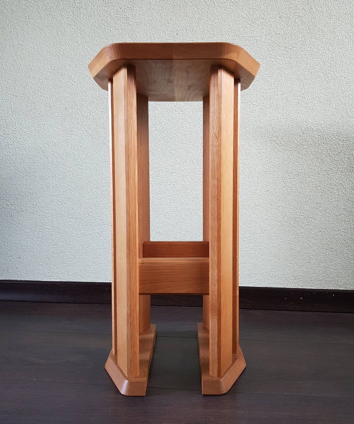 Table de bout en bois vintage années 80