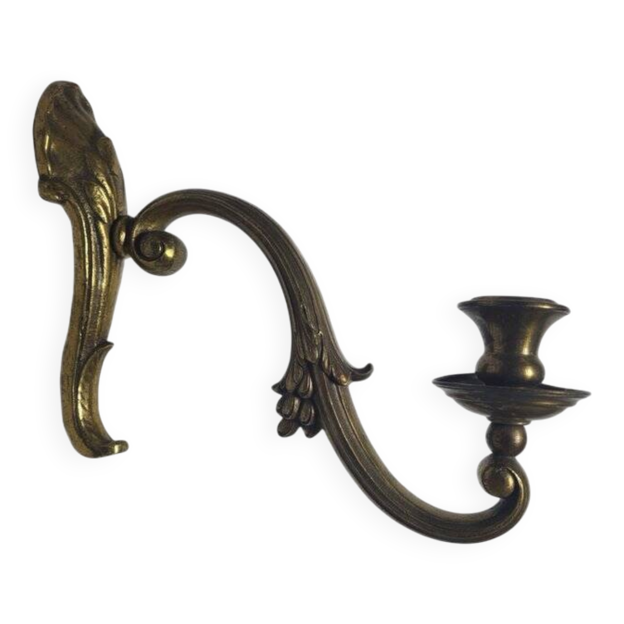 Classicist bronze wall lamp, Germany, 1900s