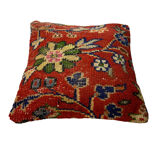 Housse de coussin de tapis turc vintage