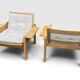 2 x Swedese "Kontra" armchairs Yngve Ekström vintage Sweden