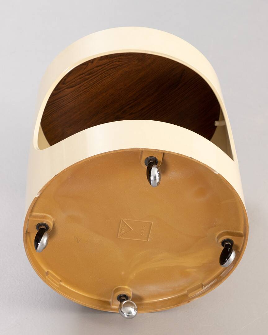 Opal, wheeled side table