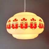 Suspension in opaline screen-printed 1970