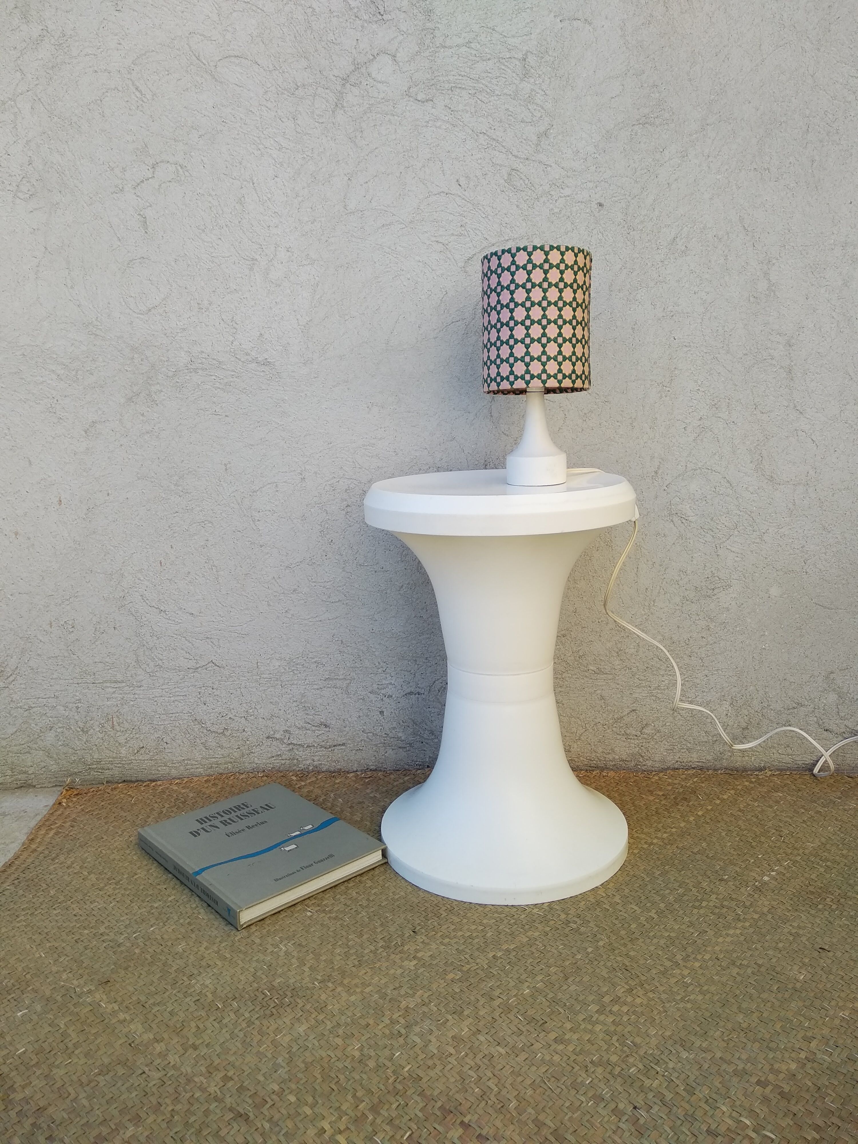 Stool Tam Tam diabolo Vintage 70 White
