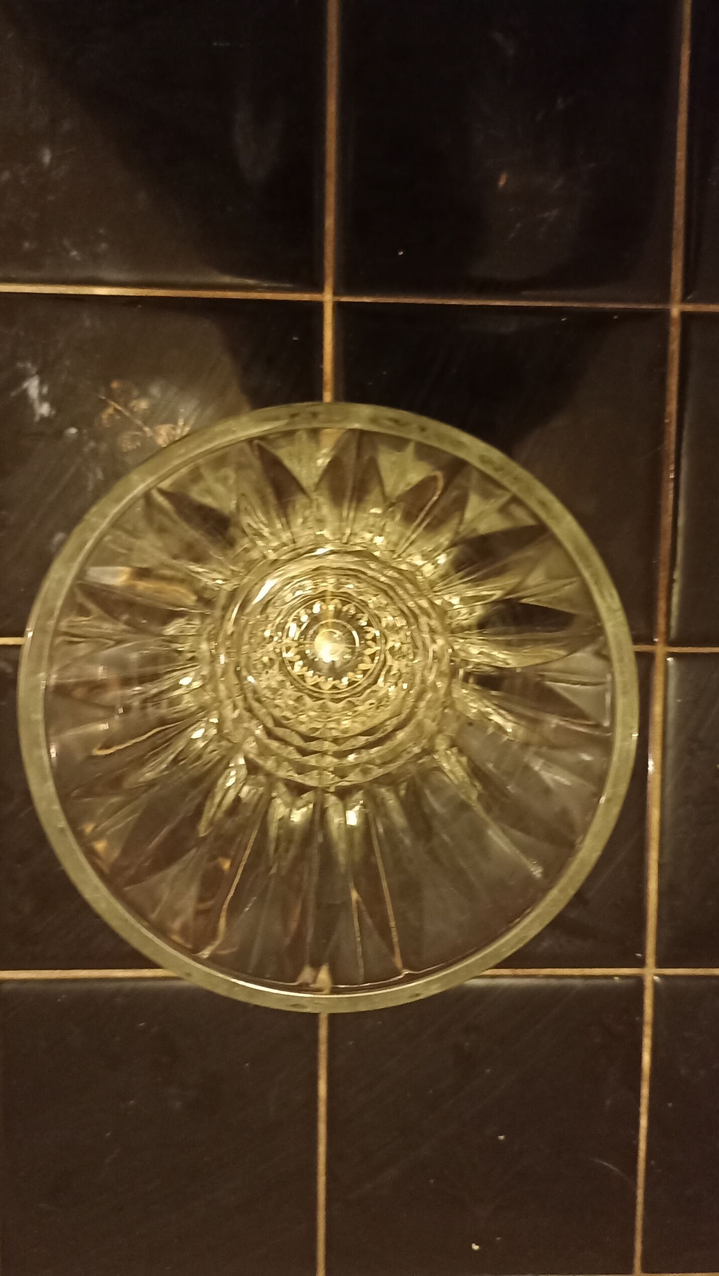 Vase en verre épais