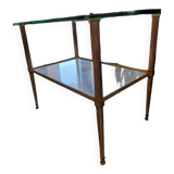 Table en verre vintage