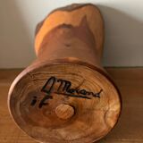 Vase en bois