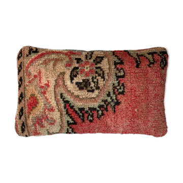 Vintage turkish rug cushion cover, 30 x 50 cm