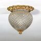 Brass pineapple ceiling or wall light by Gaetano Sciolari, Italy, 1960s-1970s