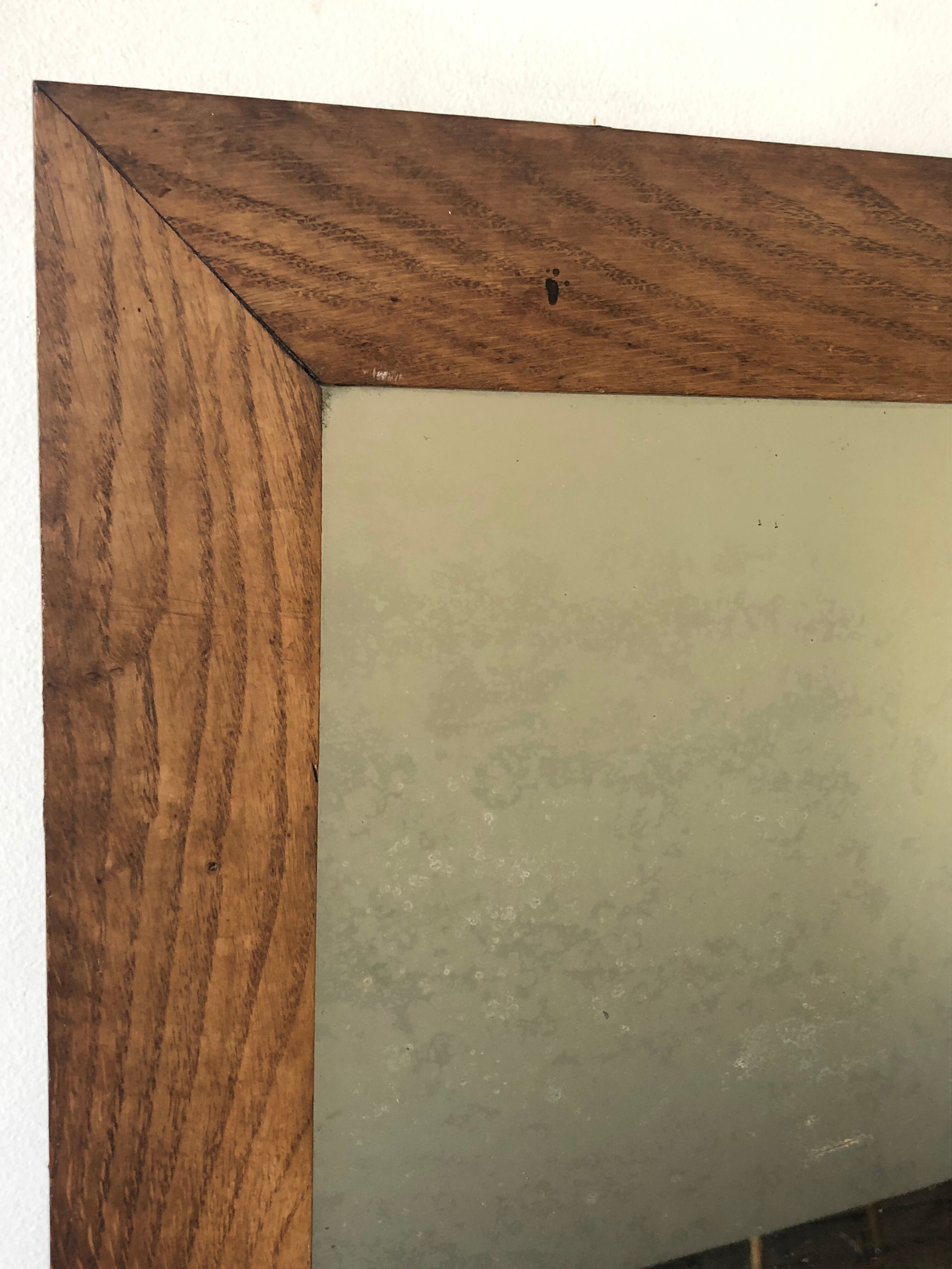 Solid oak mirror 57x45cm