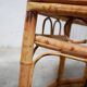 Vintage armchair canned in bamboo