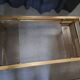 Guy Lefevre brass and glass coffee table