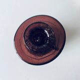 Bougeoir en verre soufflé bullé