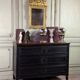 Louis XVI chest of drawers in black patinated oak, 18th century