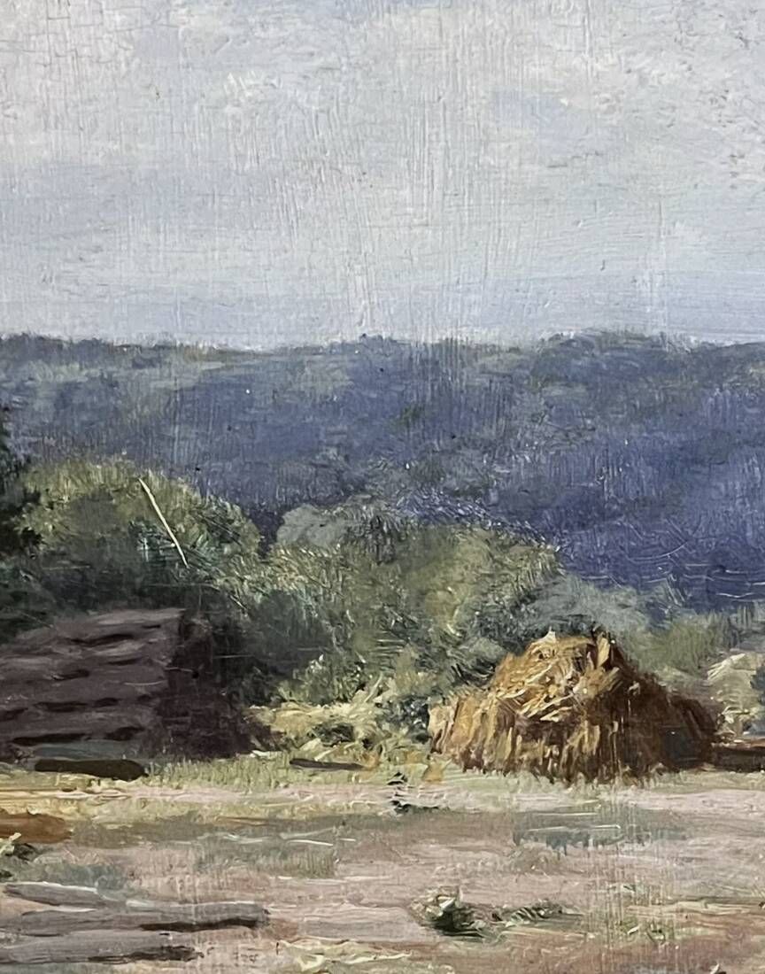 Oil on panel, Clamart, signed Eugène Lavieille (1820-1889), 1870