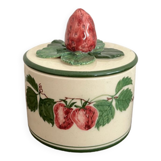 Strawberry ceramic pot