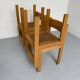 4 chaises bois et corde design Robert et Trix Haussmann  Dietiker vintage